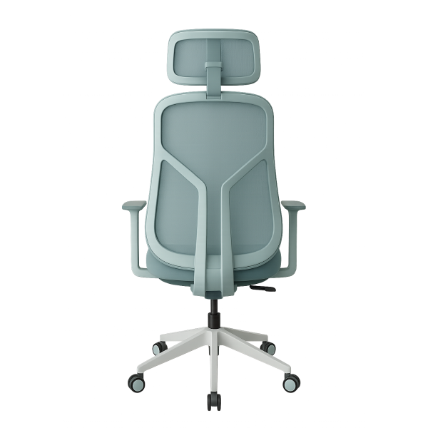 Син ергономичен стол. 