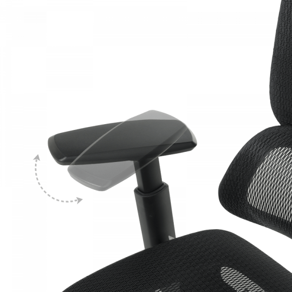 Черен ергономичен стол Colmar.