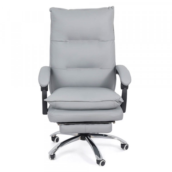 Директорски стол в сив цвят.