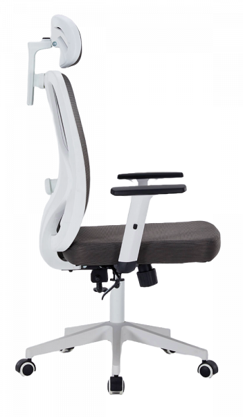 ЕРГОНОМИЧЕН СТОЛ VELLA МЕШ ТЪМНОСИВ