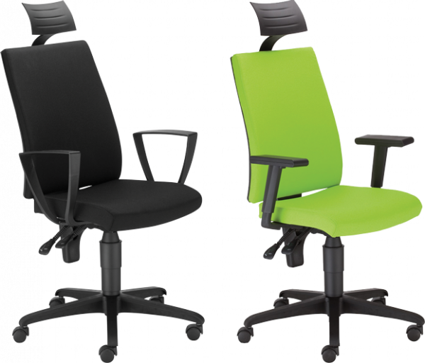 Ергономичен стол в сив цвят.