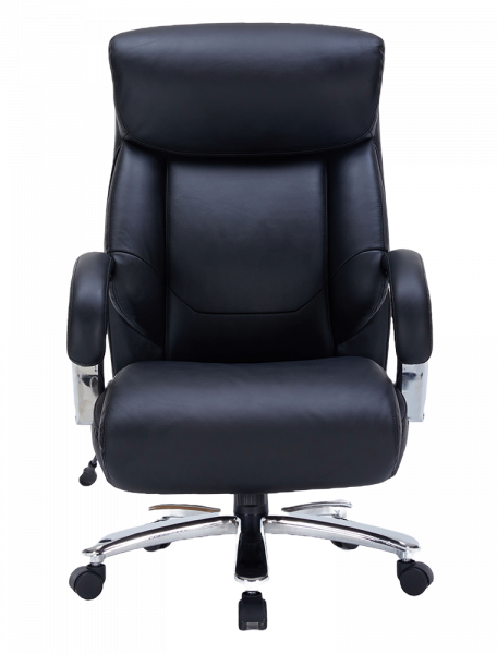 Черен директорски стол в естествена кожа.