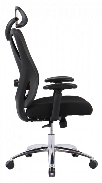 Ергономичен стол в черен цвят.