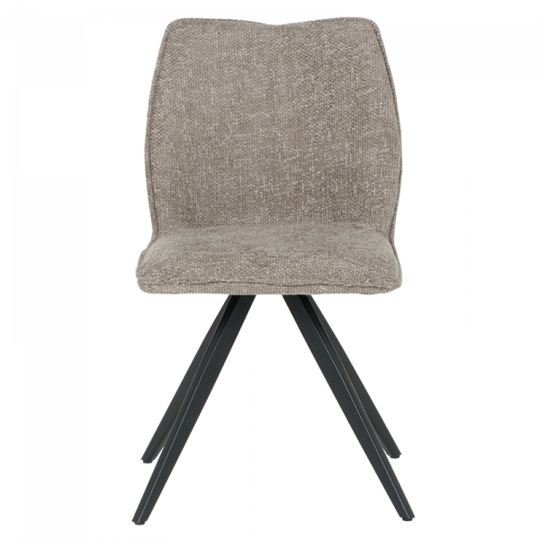 Трапезен стол в бежов цвят.