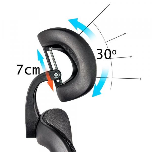 EРГОНОМИЧЕН СТОЛ DILAN ХРОМ ЧЕРЕН