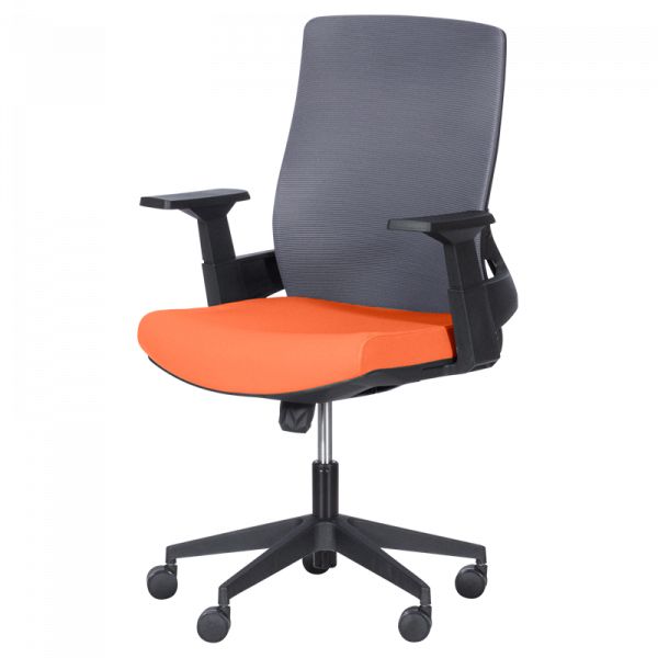 РАБОТЕН ОФИС СТОЛ 7545 ОРАНЖЕВ-СИВ