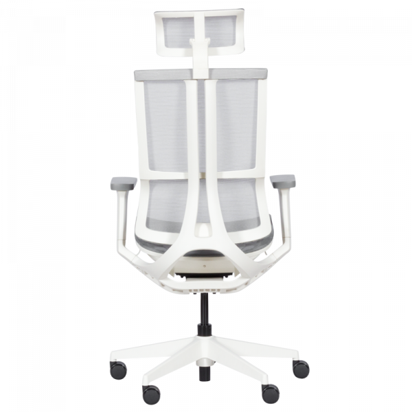 Ергономичен стол в сив цвят.