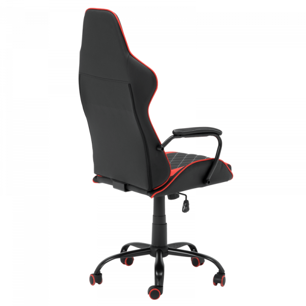 Геймърски стол в червен цвят.