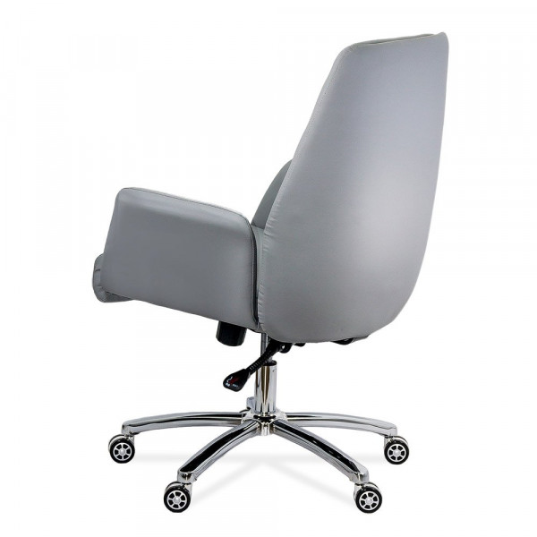 Директорски стол в сив цвят.