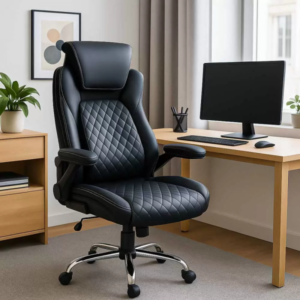 Черен директорски стол.