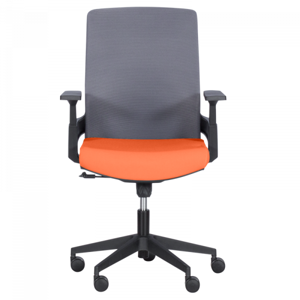 РАБОТЕН ОФИС СТОЛ 7545 ОРАНЖЕВ-СИВ