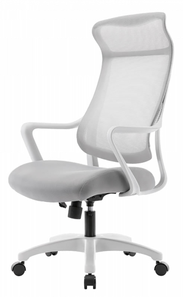 ЕРГОНОМИЧЕН СТОЛ SMOOTH WHITE СИВ