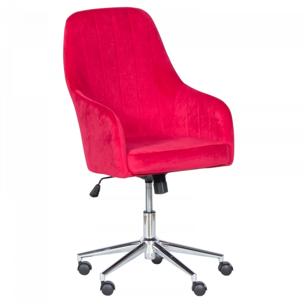 Работен стол в червен цвят.