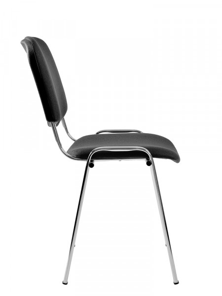 Посетителски стол в черен цвят.