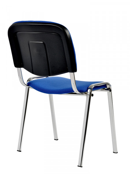 Син посетителски стол.