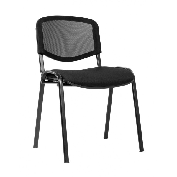 Посетителски стол в черен цвят.