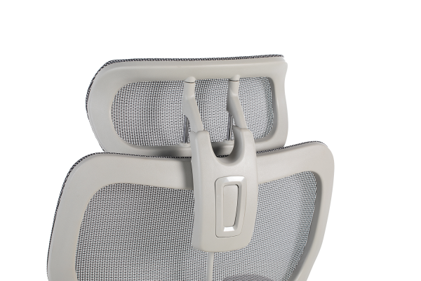 Сив ергономичен стол.