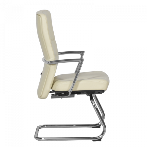 ПОСЕТИТЕЛСКИ СТОЛ SIENA LUX ЕСТЕСТВЕНА КОЖА КРЕМ