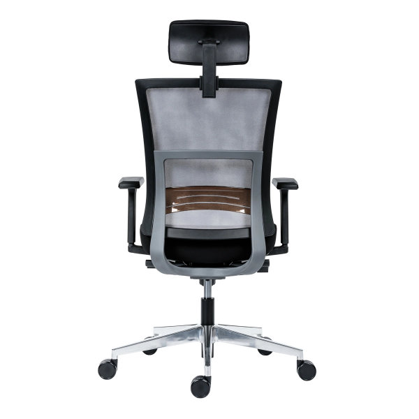 Ергономичен стол в черен цвят.