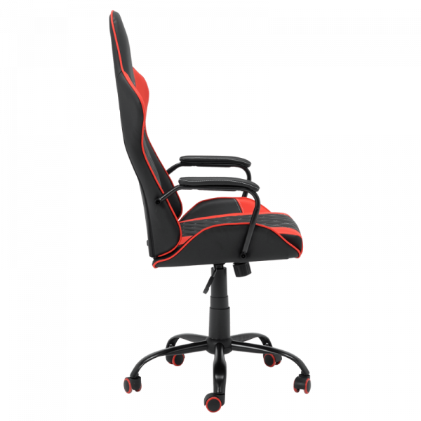 Геймърски стол в червен цвят.