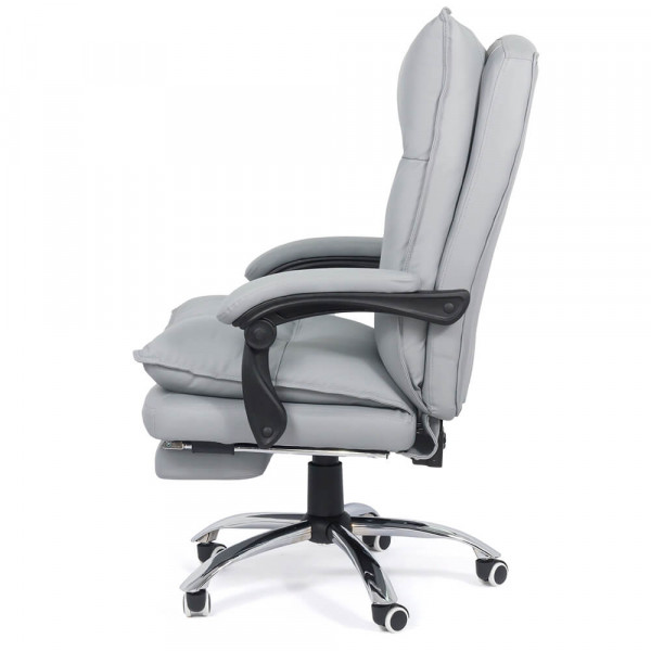 Директорски стол в сив цвят.