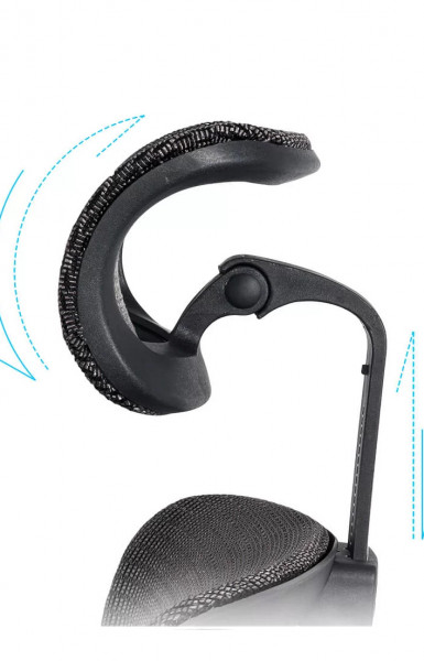 Ергономичен стол в черен цвят.