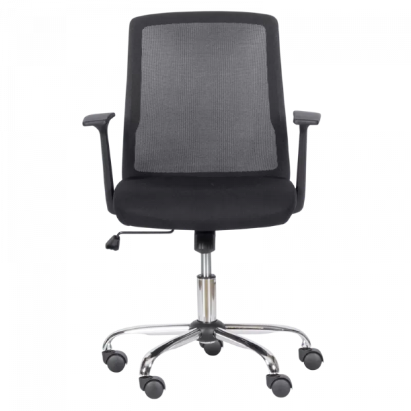 Работен стол в черен цвят.