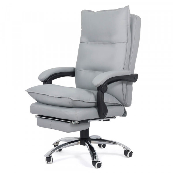 Директорски стол в сив цвят.