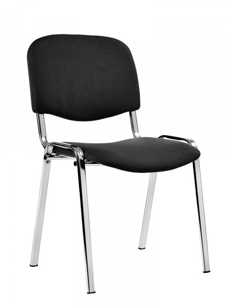 Посетителски стол в черен цвят.